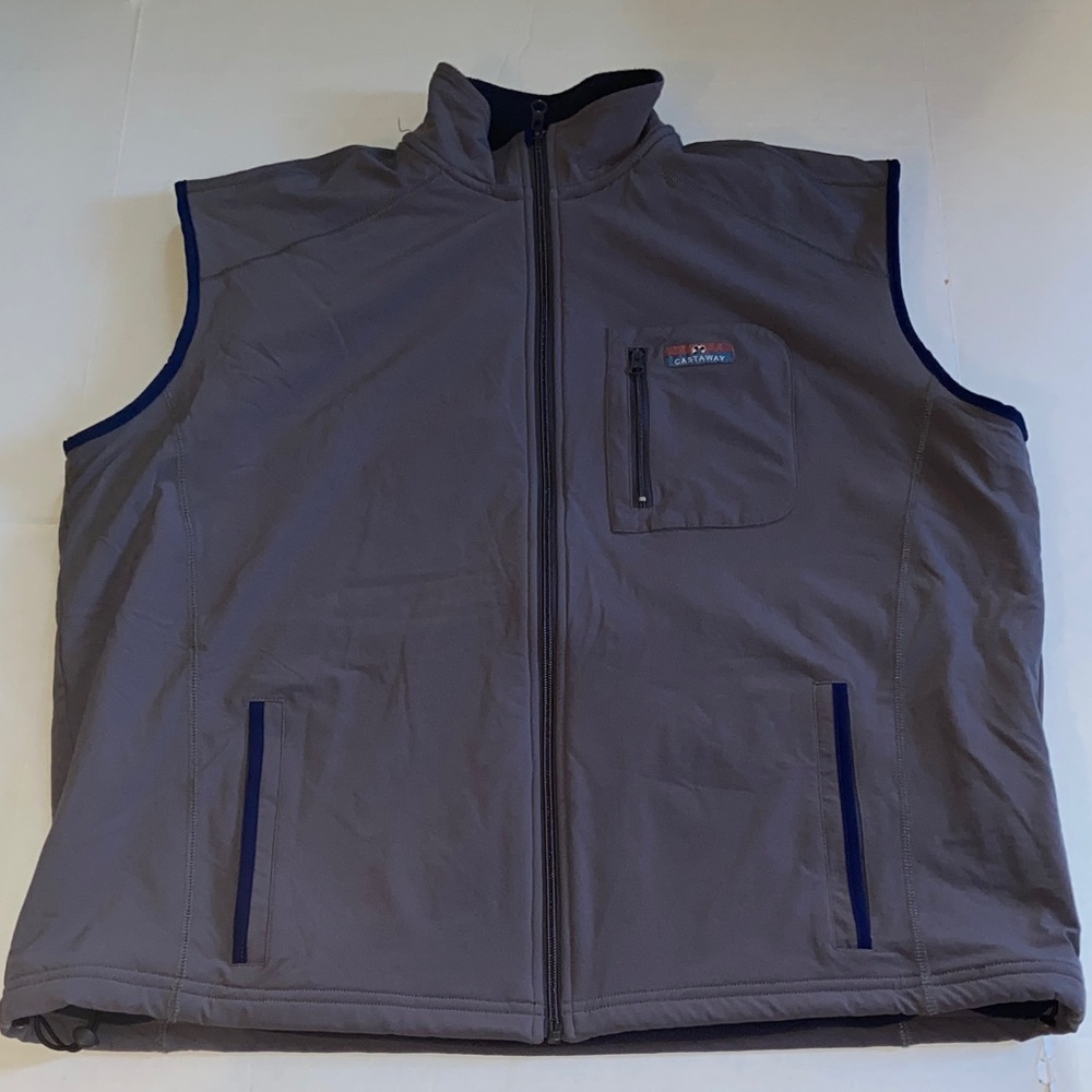 Castaway Womens XL Charcoal Fleece lined Vest